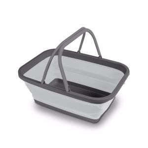 坎帕可折叠的洗碗碗/篮中 - 灰色