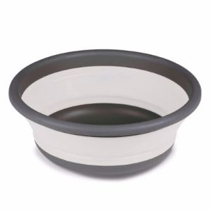 坎帕可折叠的圆形洗碗碗中 - 灰色