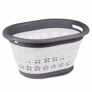 坎帕Collapsible Laundry Basket - Grey