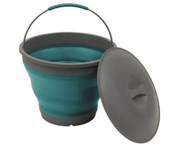 外面Collaps Bucket with Lid - Blue