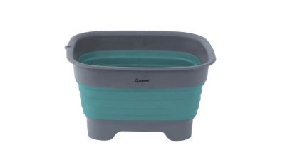 外面Collaps Wash Bowl With Drain - Blue