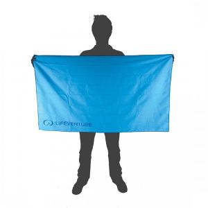救生活软纤维蓝色毛巾 -  X -Large