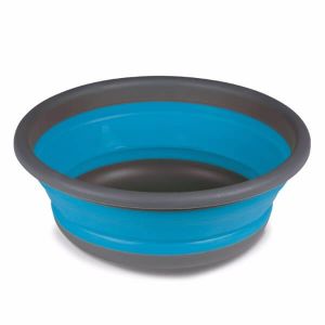 坎帕可折叠的圆形洗碗碗中 - 蓝色