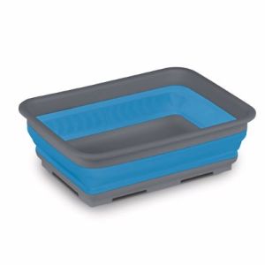 坎帕Collapsible Washing Bowl Rectangular - Blue