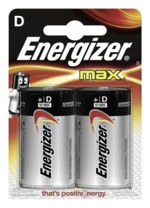 Energizer Max D Batteries (2 Pack)