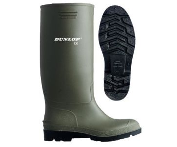 Dunlop Pricemastor绿色惠灵顿靴