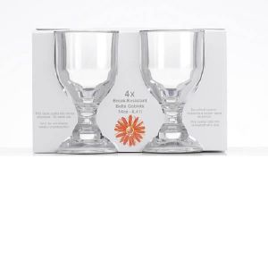 Flamefield Bella Goblet 4 Pack - Clear