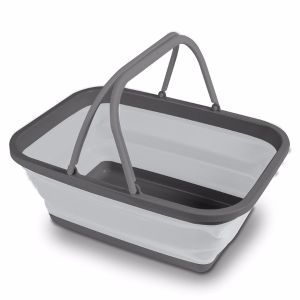 坎帕Collapsible Washing Bowl/Basket Large - Grey