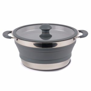 Kampa Collapsible Saucepan 3L - Grey