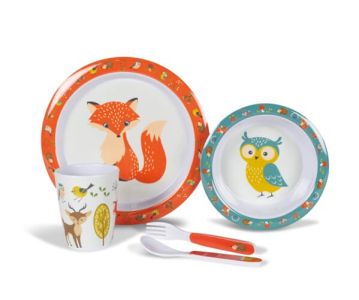 Kampa Kids  Melamine Set - Woodland Creatures