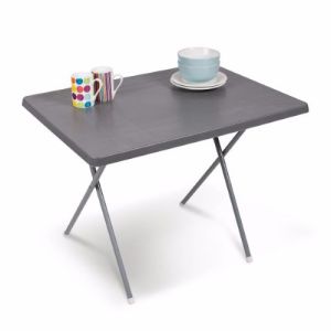 坎帕双面塑料桌 - 灰色