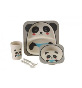 Vango竹制儿童餐具套装-熊猫