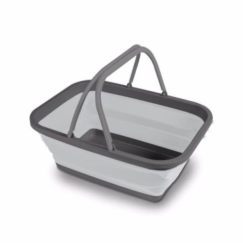 康帕Collapsible Washing Bowl/Basket Medium - Grey