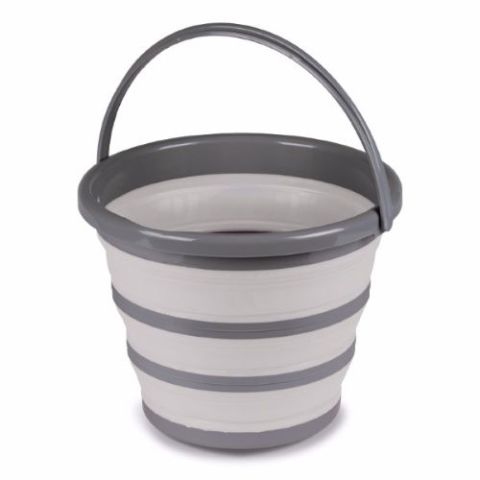 Kampa 10L Collapsible Bucket - Grey