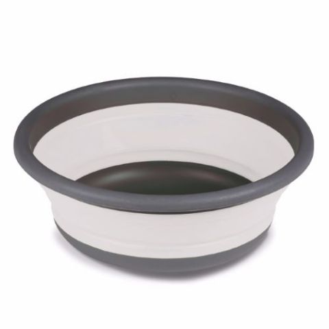 康帕Collapsible Round Washing Bowl Medium - Grey
