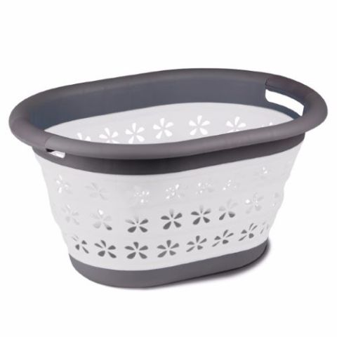 康帕Collapsible Laundry Basket - Grey