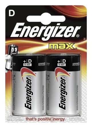 Energizer最大D电池(2打包)