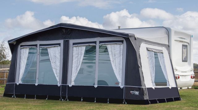 露营技术汉普顿DL空气全赛季完整的大篷车篷