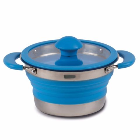 Kampa Collapsible Saucepan 1L -Blue