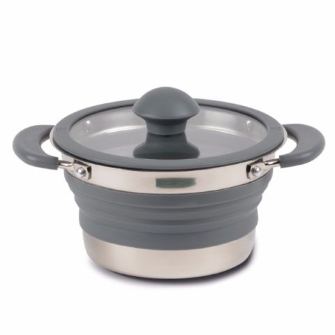 康帕Collapsible Saucepan 1L - Grey