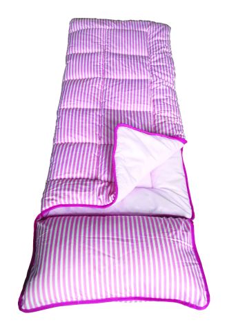 太阳ncamp Child's Sleeping Bag - Pink Stripe
