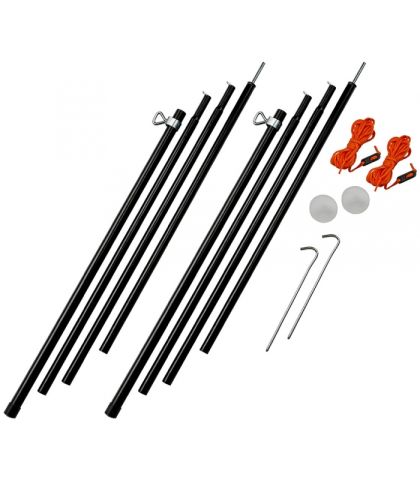 弗吉尼亚州ngo Adjustable Steel King Pole Set 180cm-220cm