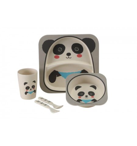 Vango竹子儿童餐具套装-熊猫