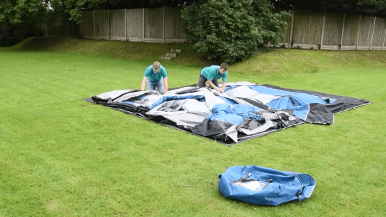 How to pack away your Inflatable Tent