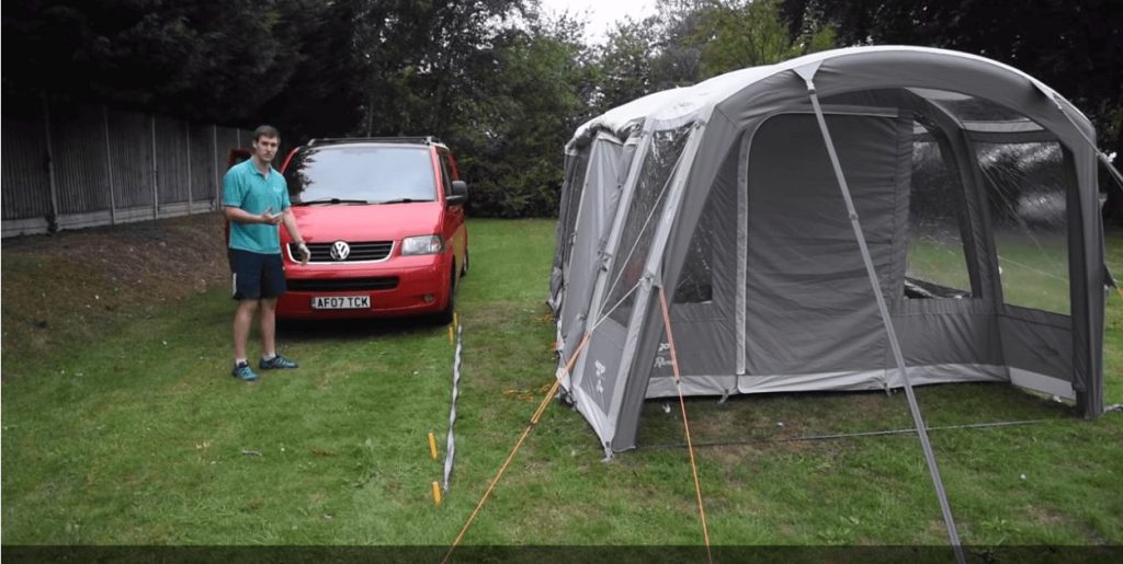 Driving away and connecting to a Driveaway Awning
